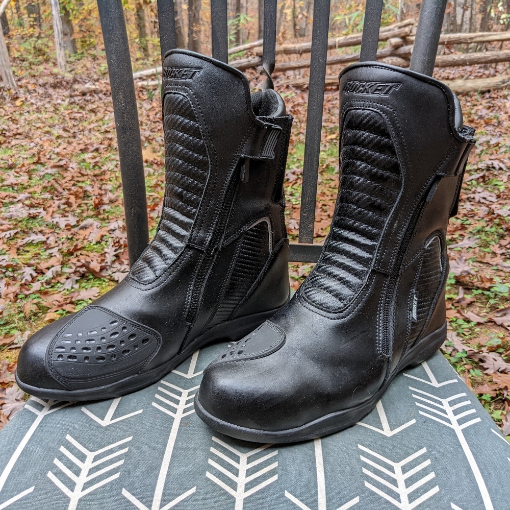 Joe Rocket Nova Motorcycle Boot Black, Mens Street Sport Touring Riding Boots